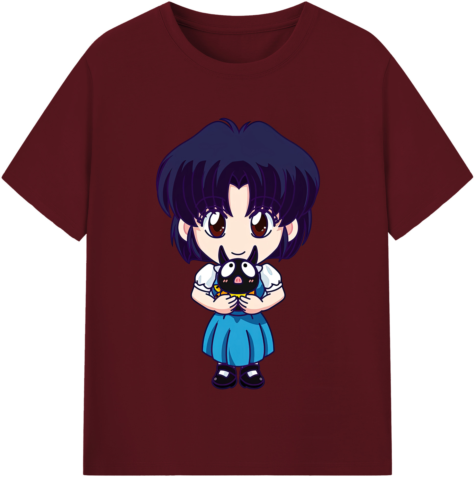 （画像用） 美少女戦士セーラームーン 水野 亜美 みずの あみ Sailor Moon Mizuno Ami 綿100％半袖Tシャツ（フロントプリント）
